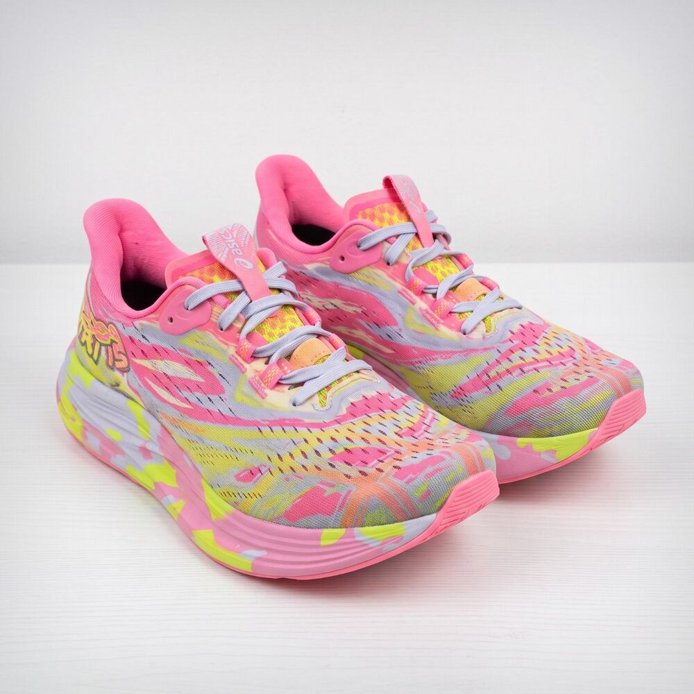 Asics Noosa Tri 15 Women's size 8 Hot Pink Safety Yellow Running Shoes